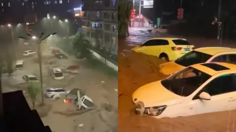 宽城内涝山洪齐发